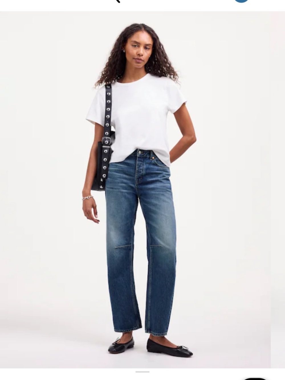 Madewell petite darted barrel Jean irmo wash